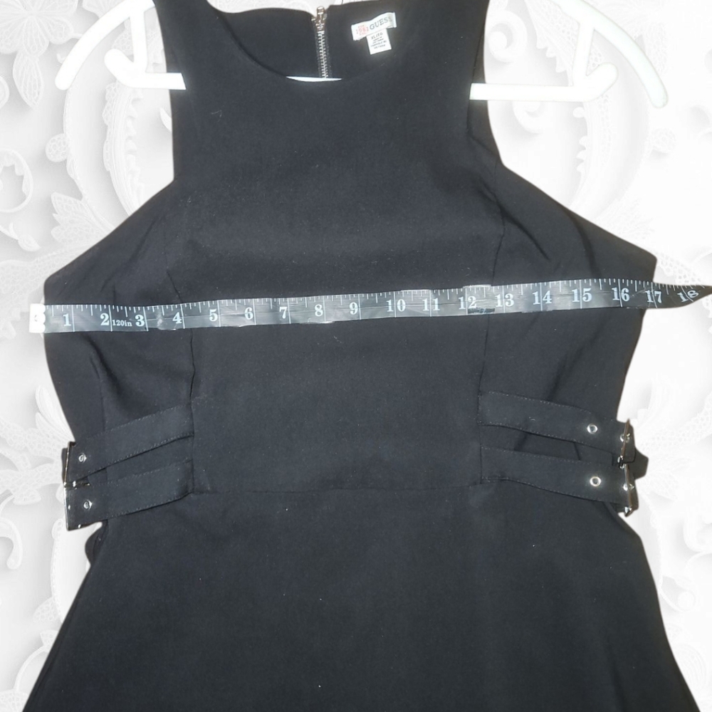 Guess Black Halter Mini Dress with Cutout Details XL - Picture 2 of 5
